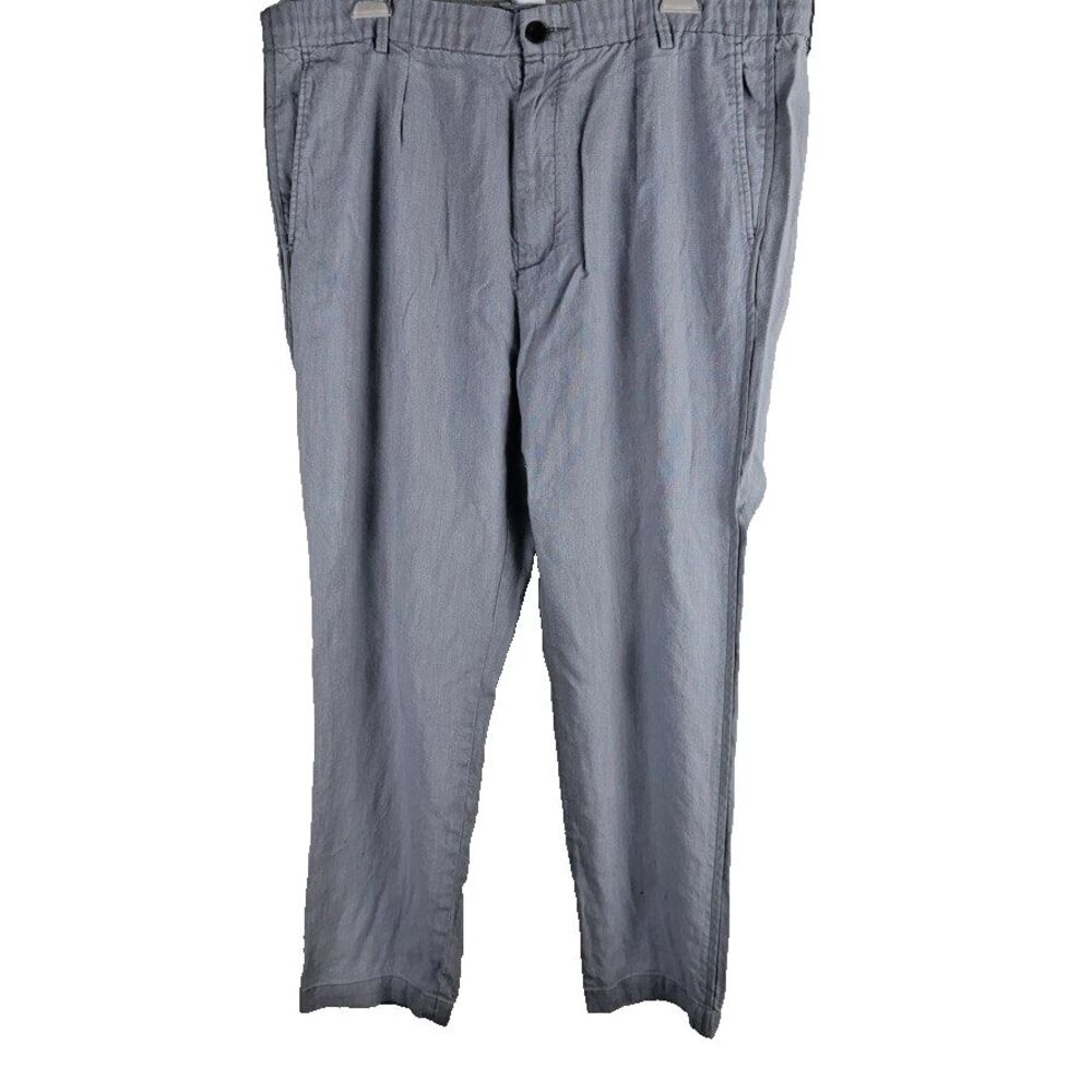 Vince Ankle Pants Womens 2X Linen Drawstring High Rise Lagenlook Resort Beachy